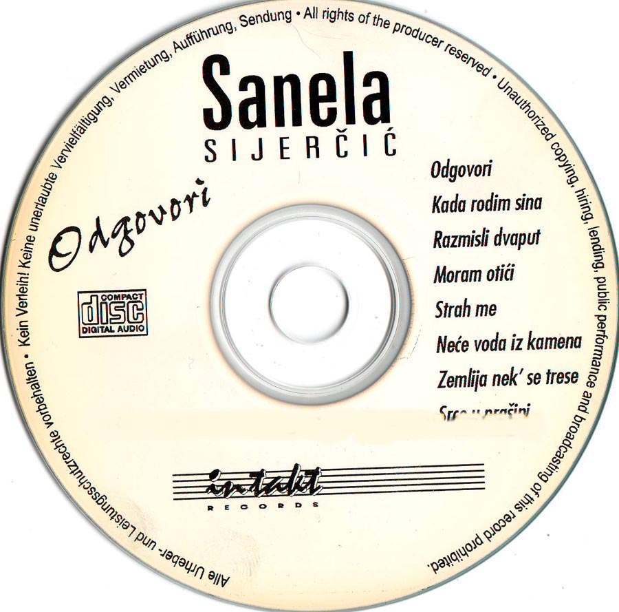 Sanela Sijercic 1998 cd