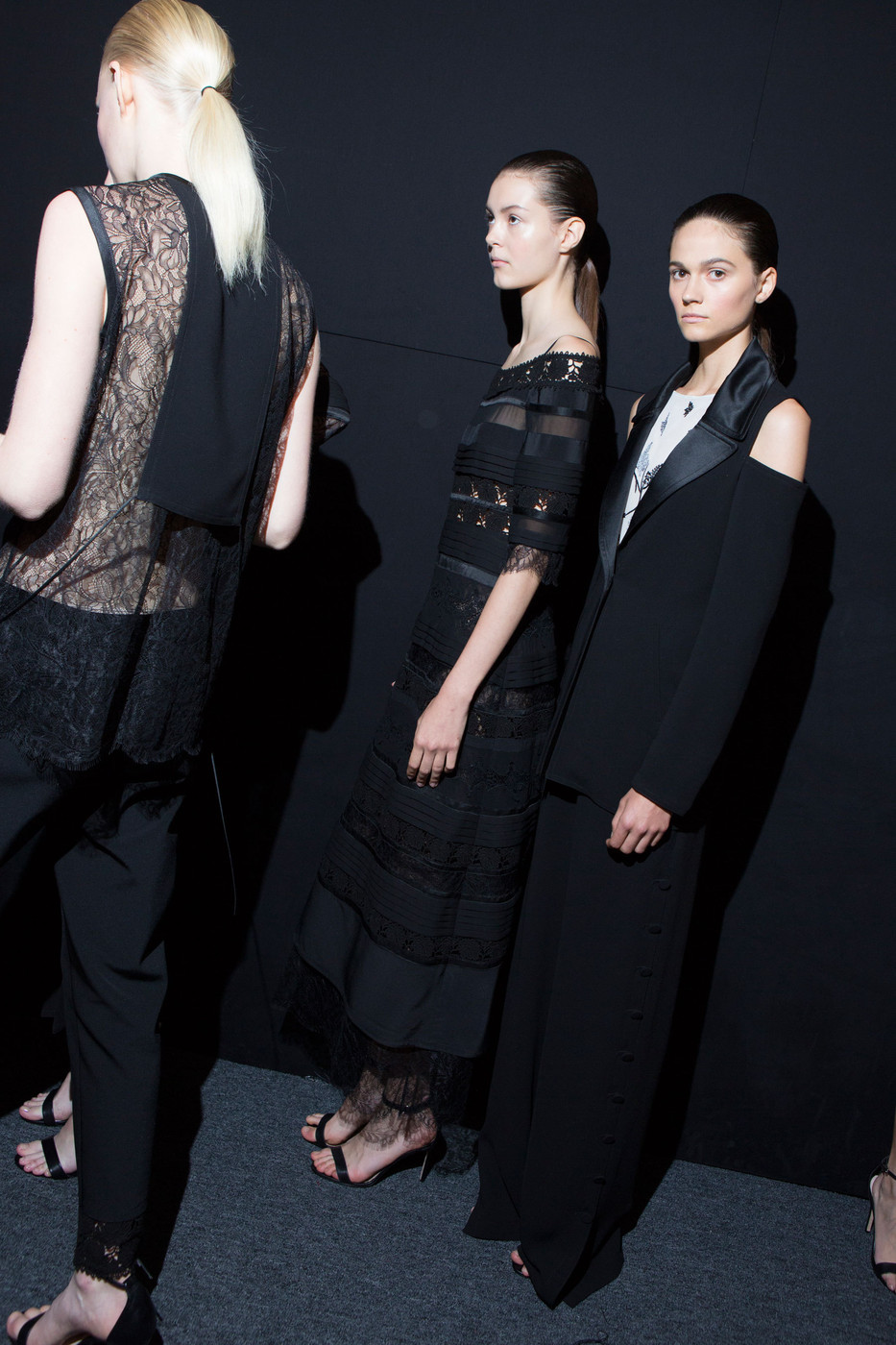 Yigal Azrouel Spring 2016 Backstage 1