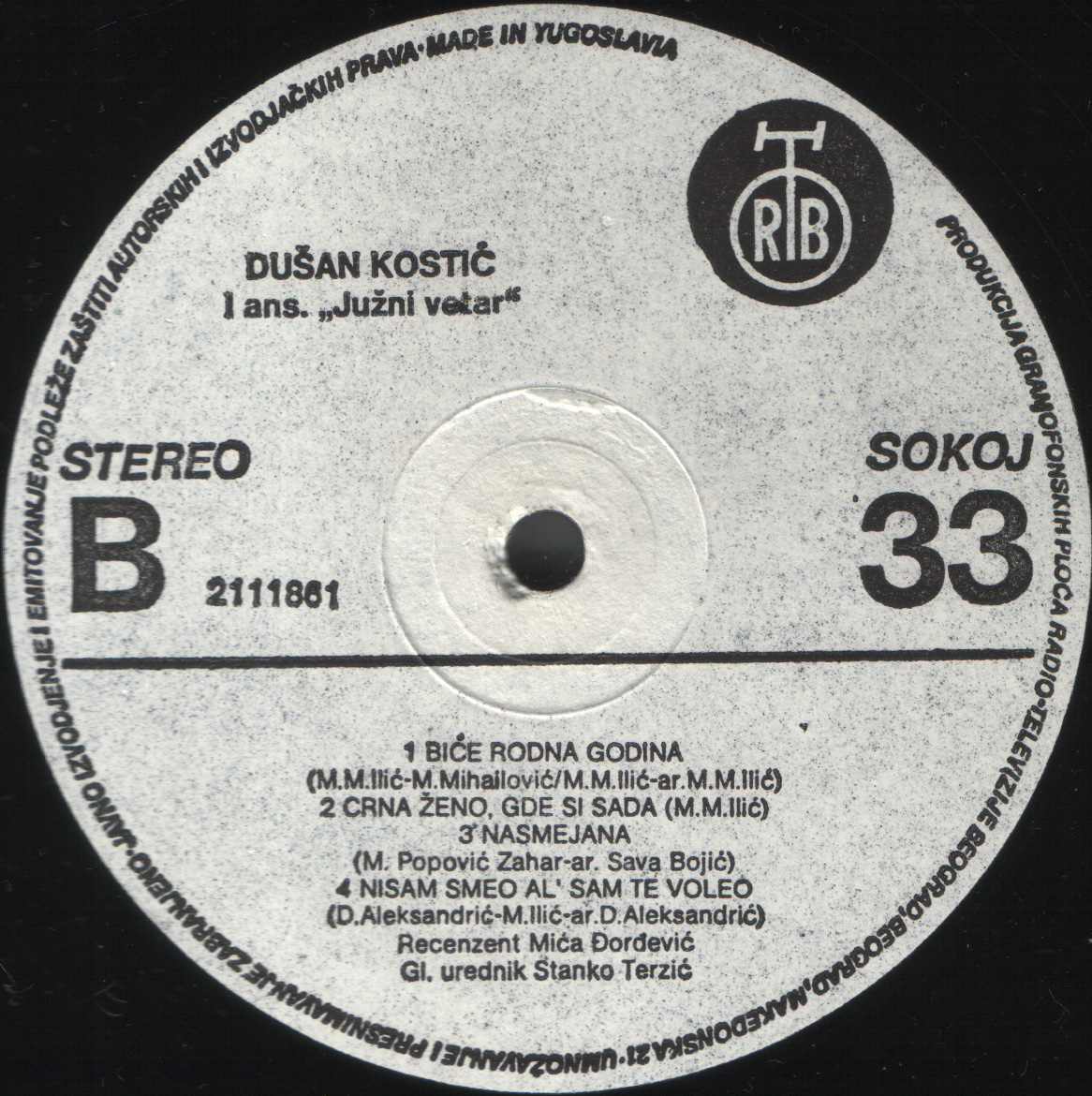 Dusan Kostic 1983 B