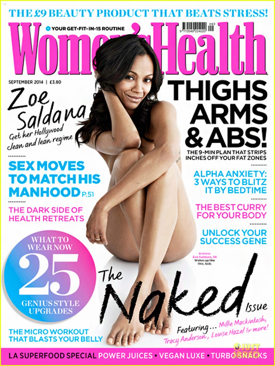 zoe saldana naked sexy for womens health uk 02