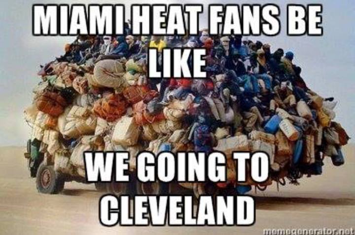 heat fans movin to cleveland